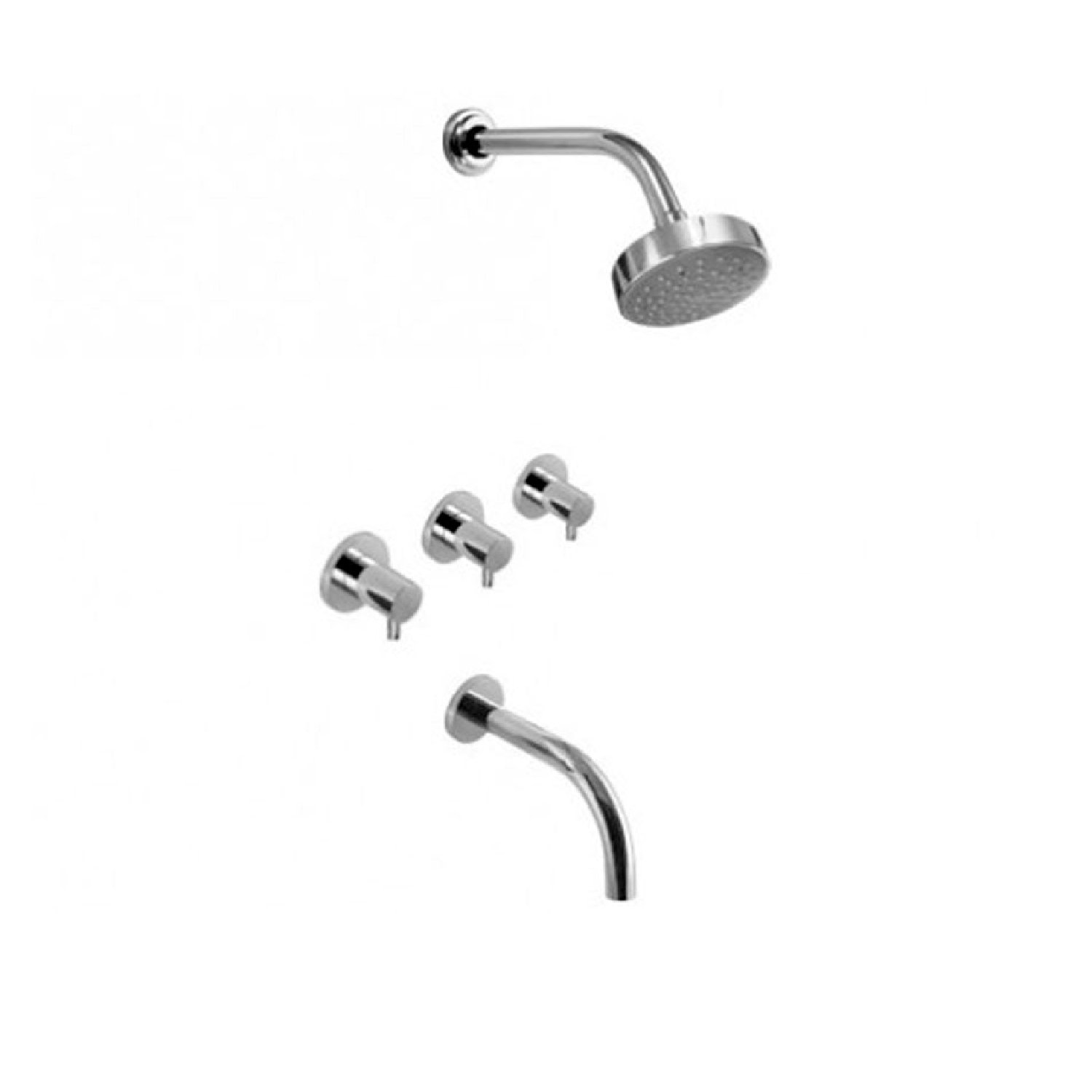 Griferia de Baño Ducha C/ Transferencia Mini Cromo Hidromet