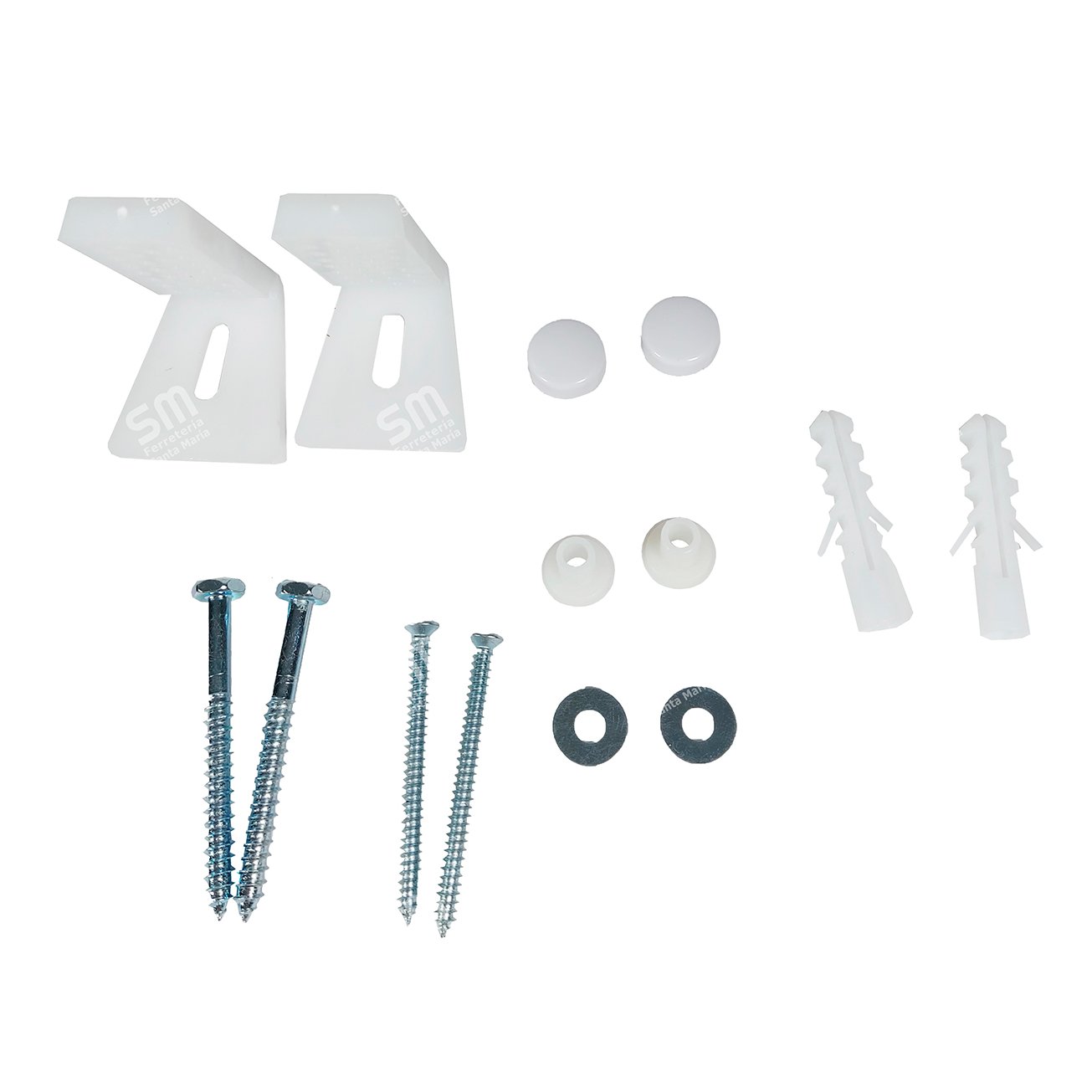 Kit Fijación Lateral Completo Inodoro Bidet Pringles Derpla