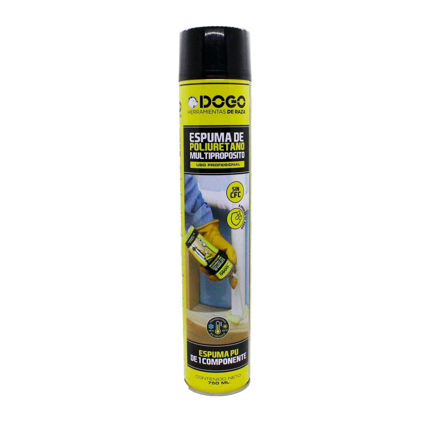 Espuma Poliuretano Expandido Aerosol Dogo 750 Ml