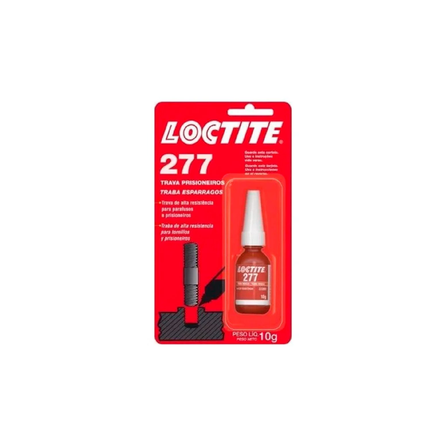 Adhesivo Traba Roscas Loctite 277 Resistencia Alta 10g