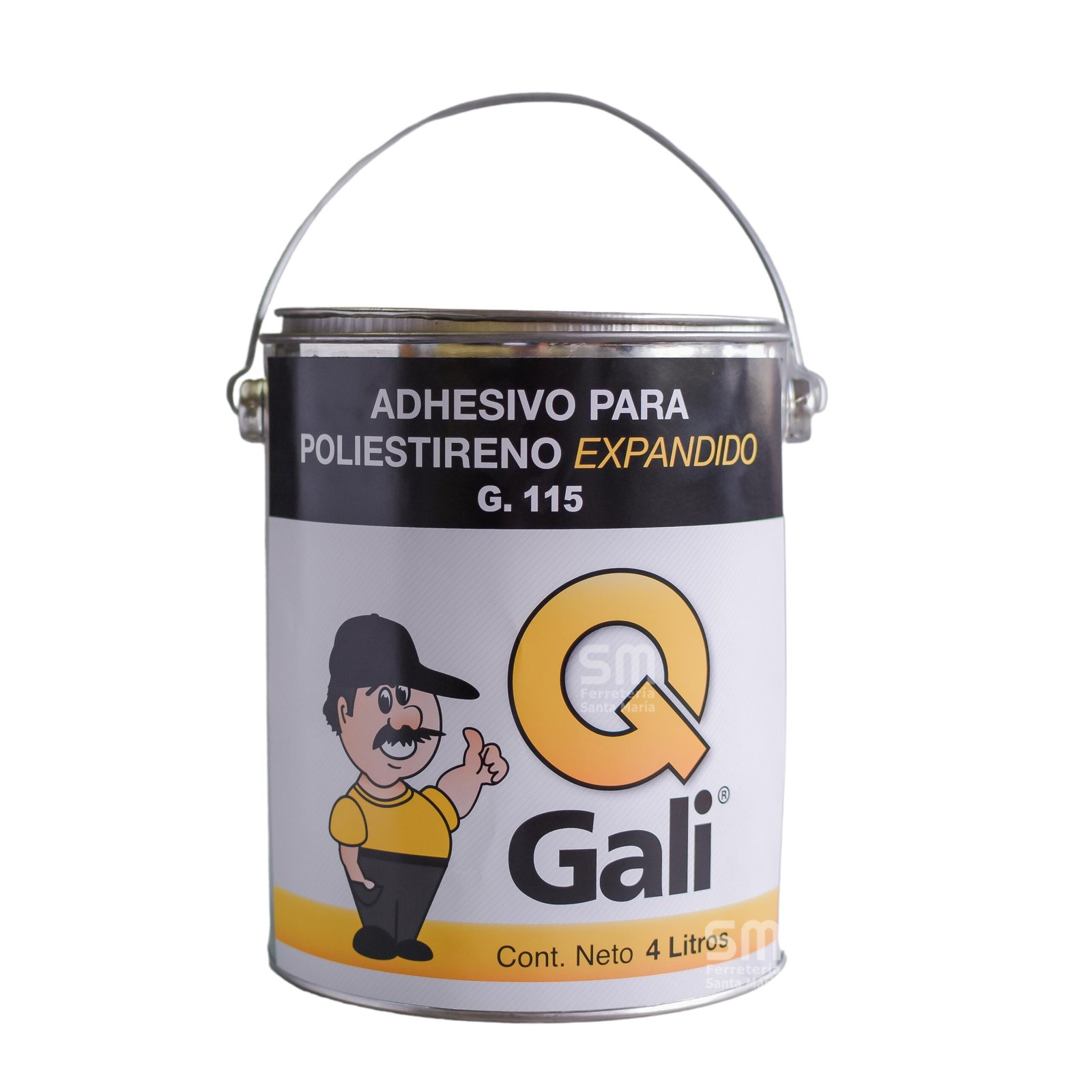 Cemento de Contacto para Telgopor Sin Tolueno X 4 Lt Galipor