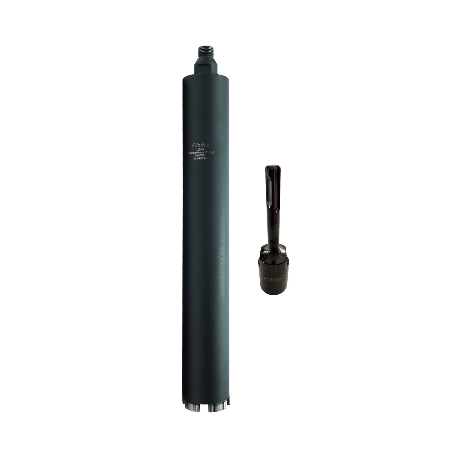 Mecha Corona Diamantada 52mm + Adaptador Sds Plus Aliafor
