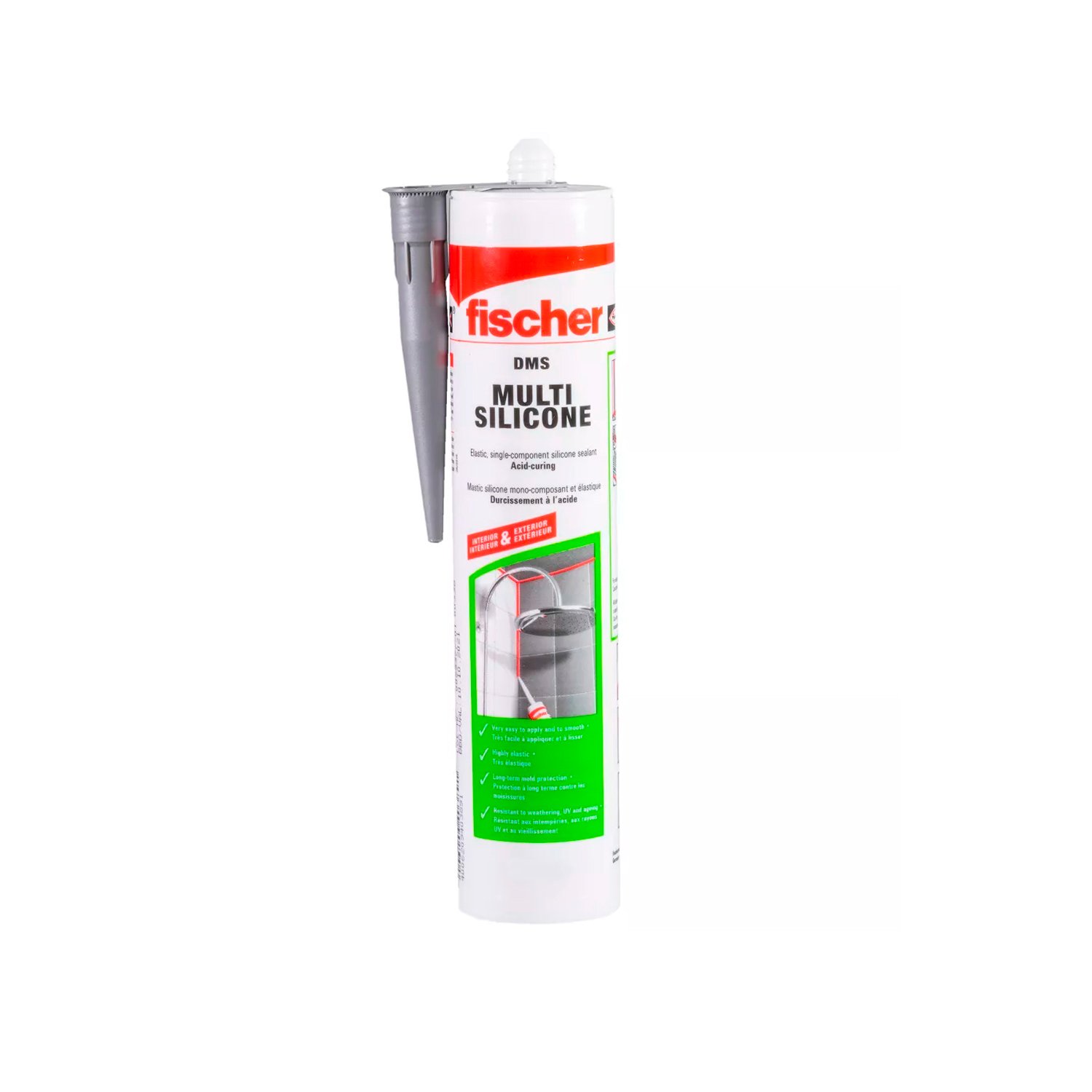 Silicona Acética Fungicida Transparente Fischer X 260ml