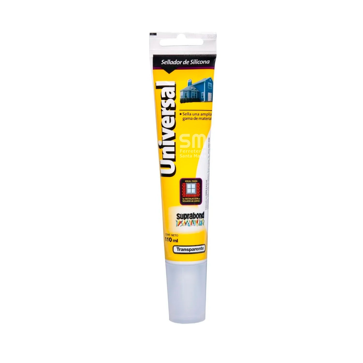 Sellador Silicona Universal Transparente Suprabond X 110ml