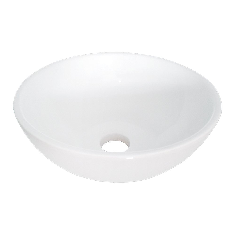 Bacha Apoyo Loza Redonda Pili Daccord Baño Blanca 24,5x10cm