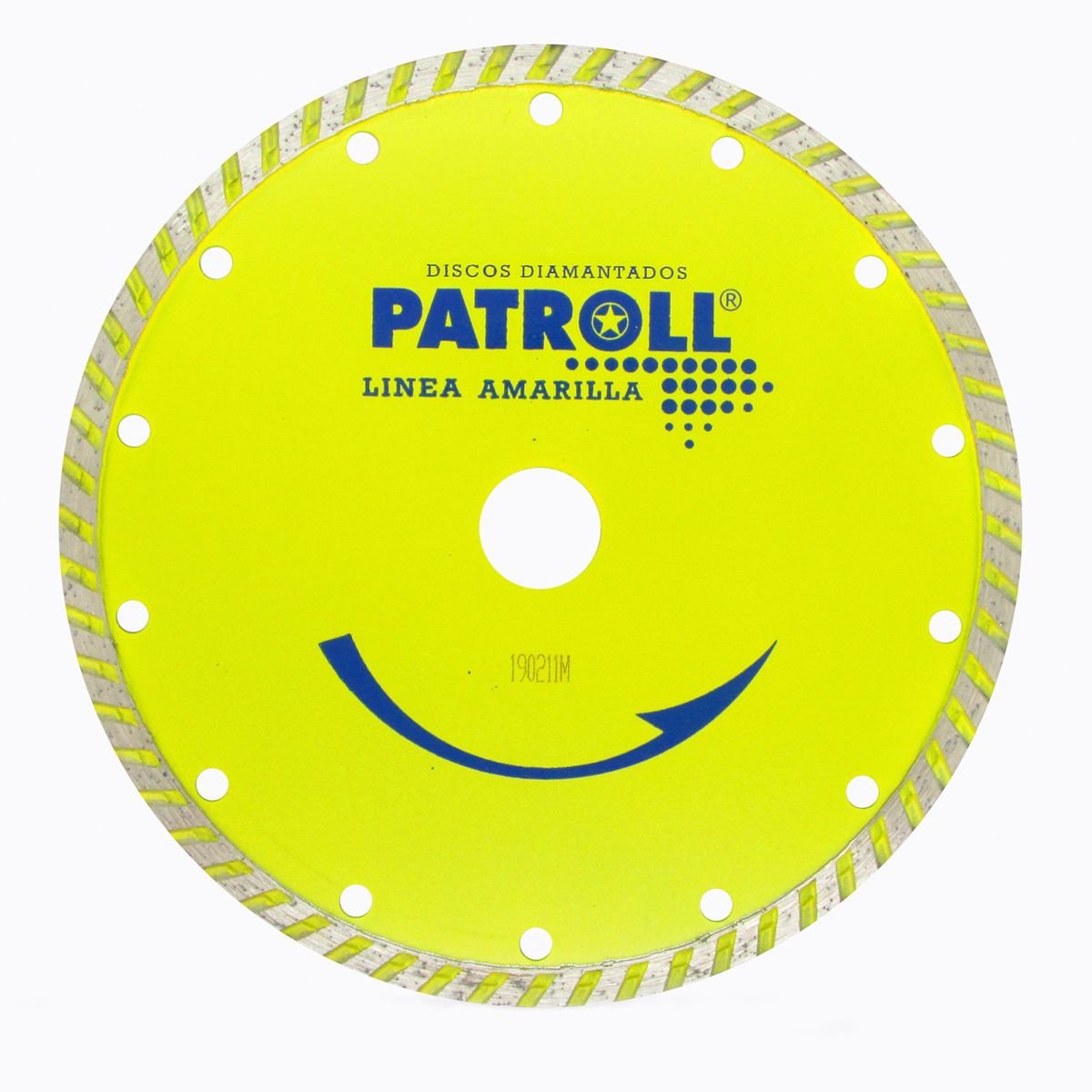 Disco Diamantado Turbo 178mm Patroll Amarilla Aliafor Pyt-7