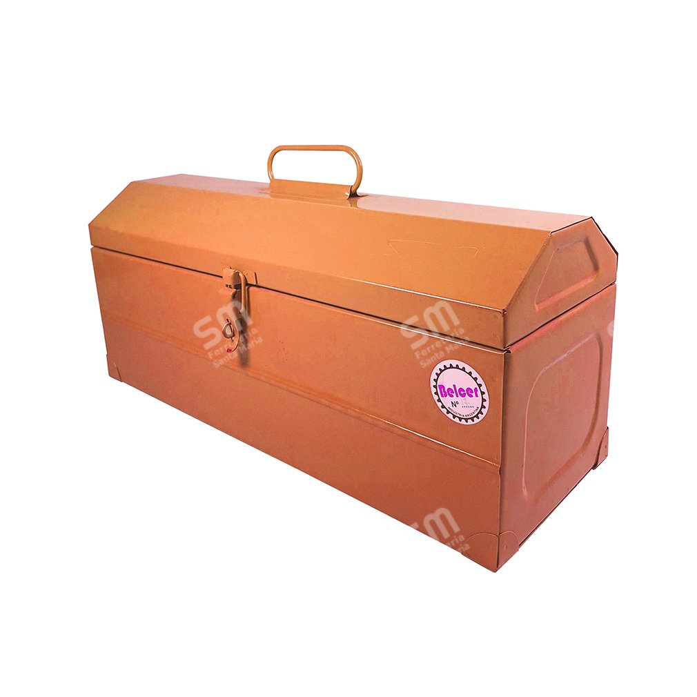 Caja P/ Herramientas Chapa Broche Metálico Belcer Hb N° 17 Naranja