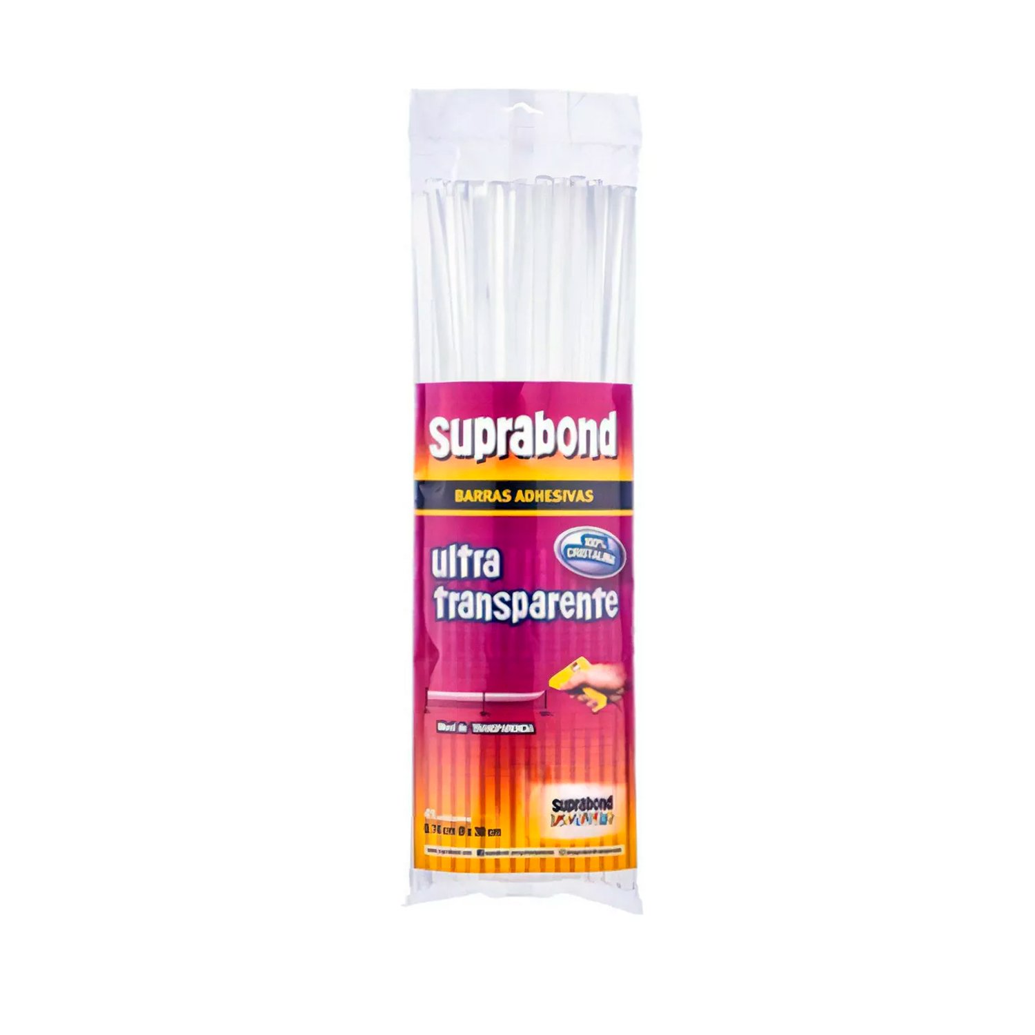 Barras de Silicona Finas Ultratransparentes Suprabond 500g