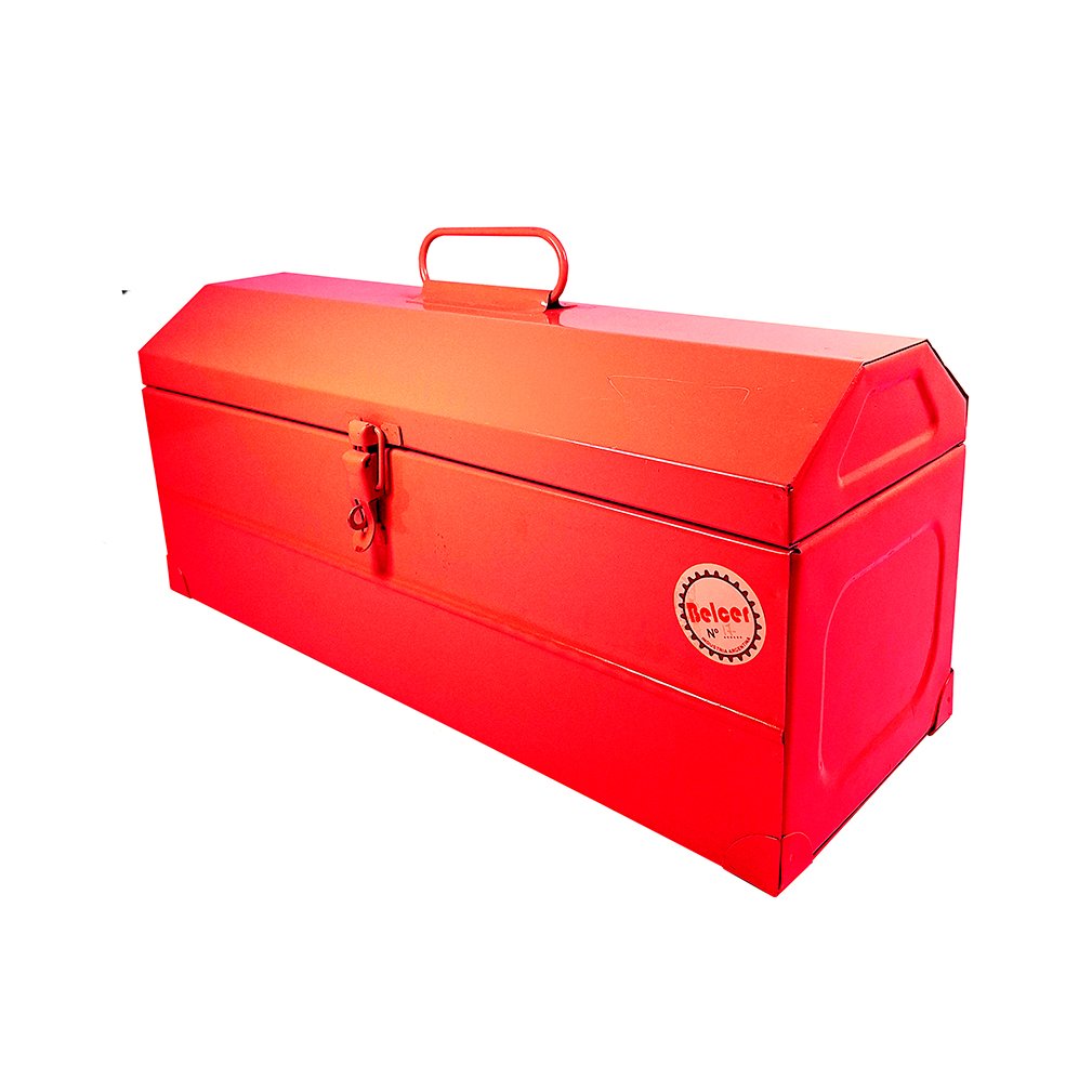 Caja P/ Herramientas Chapa Broche Metálico Belcer Hb N° 17 Roja