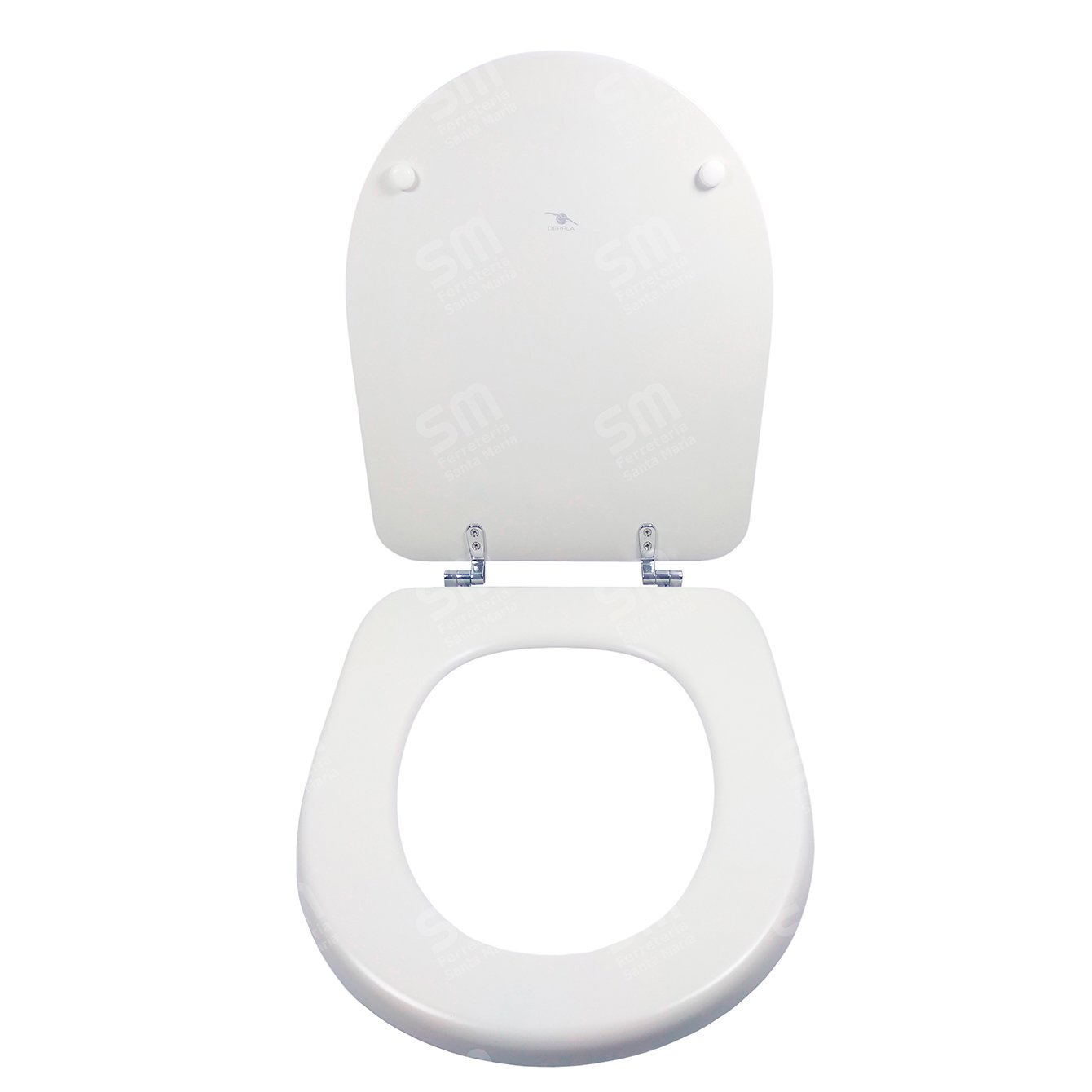 Asiento Derpla Mu Blanco Satinado para Inodoro Murano
