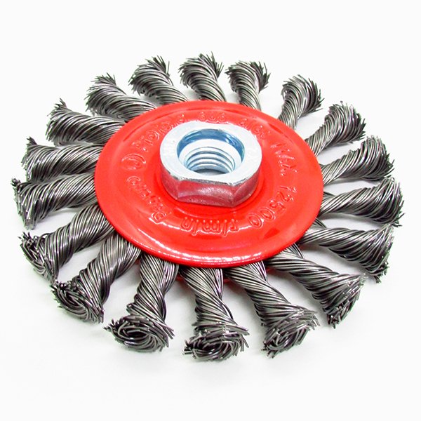 Cepillo Circular Trenzado Ø100mm Rosca Rm14 Pegaso Aliafor