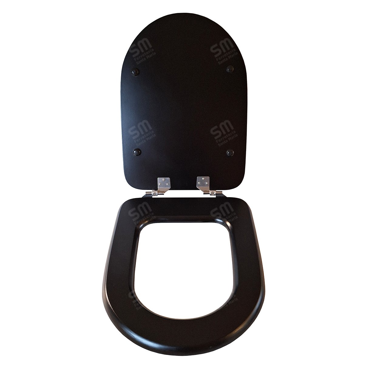 Asiento Fadas Negro Mate para Inodoro Link