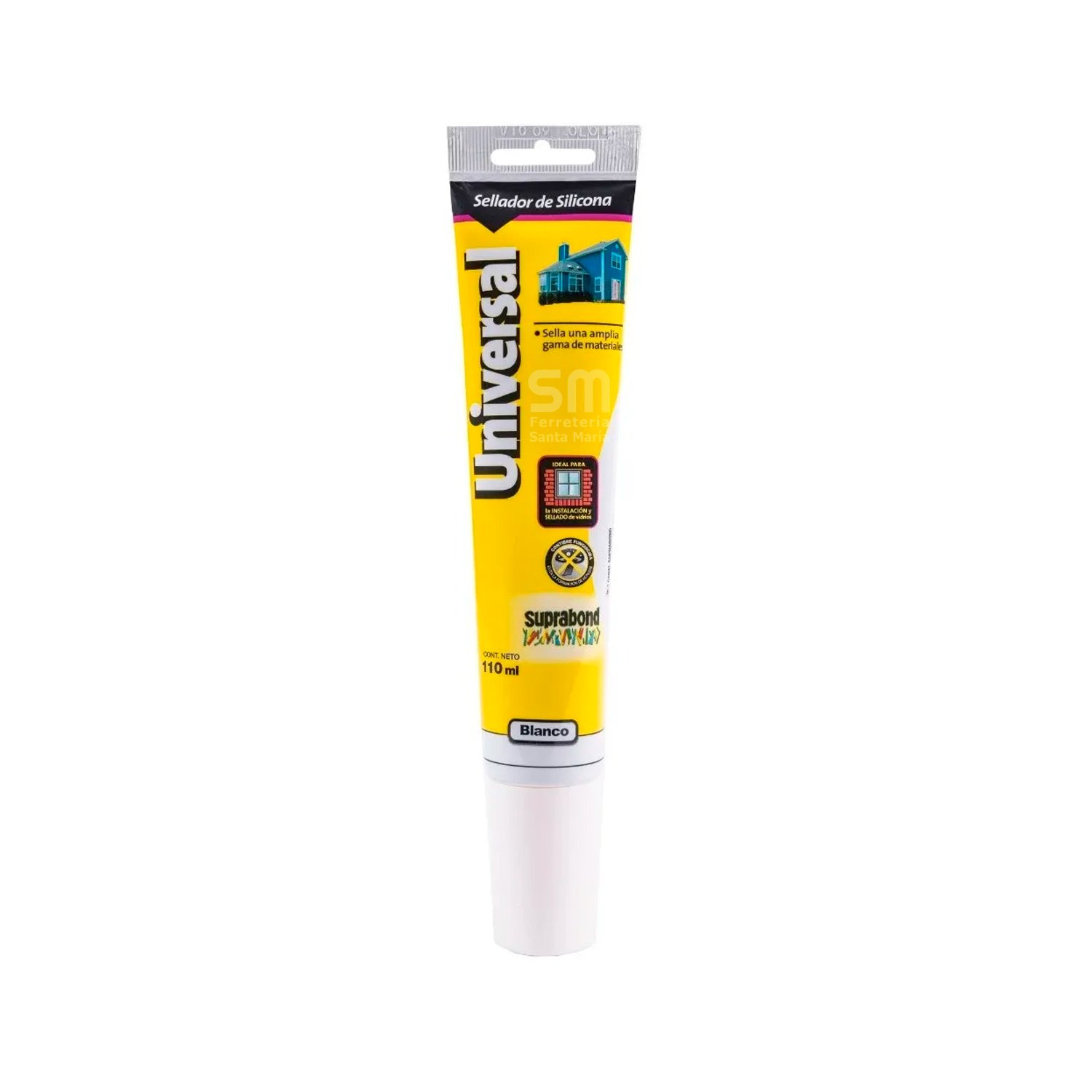Sellador Silicona Universal Blanco Suprabond 110ml