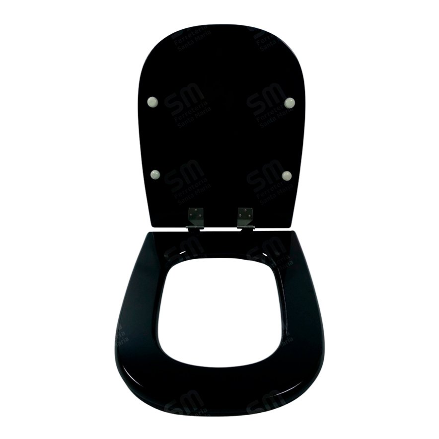 Asiento Fadas Negro para Inodoro Bari