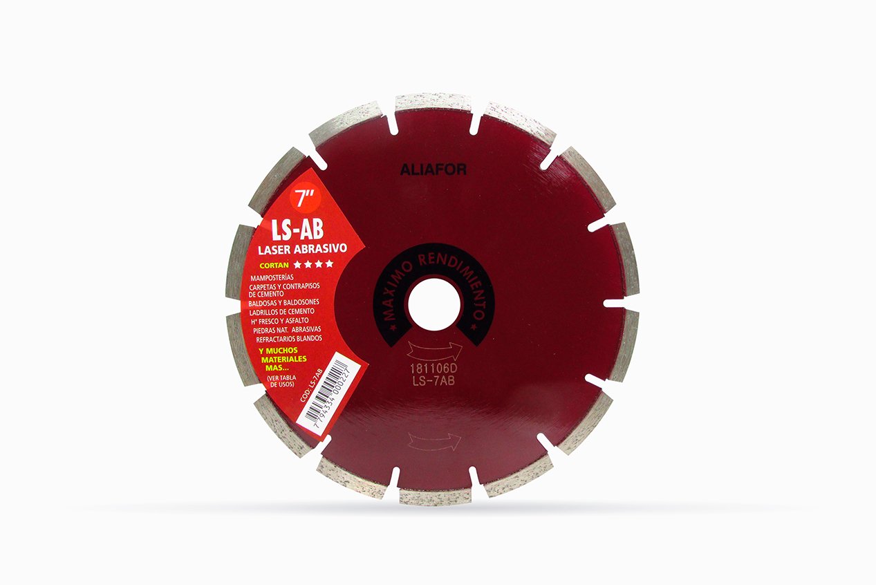 Disco Diamantado Abrasivo Segmentado 178mm Aliafor Ls-7ab