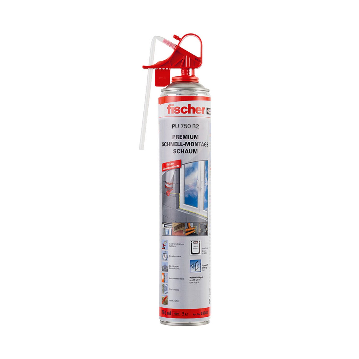 Espuma de Poliuretano Expandido Aerosol Fischer 750 Ml