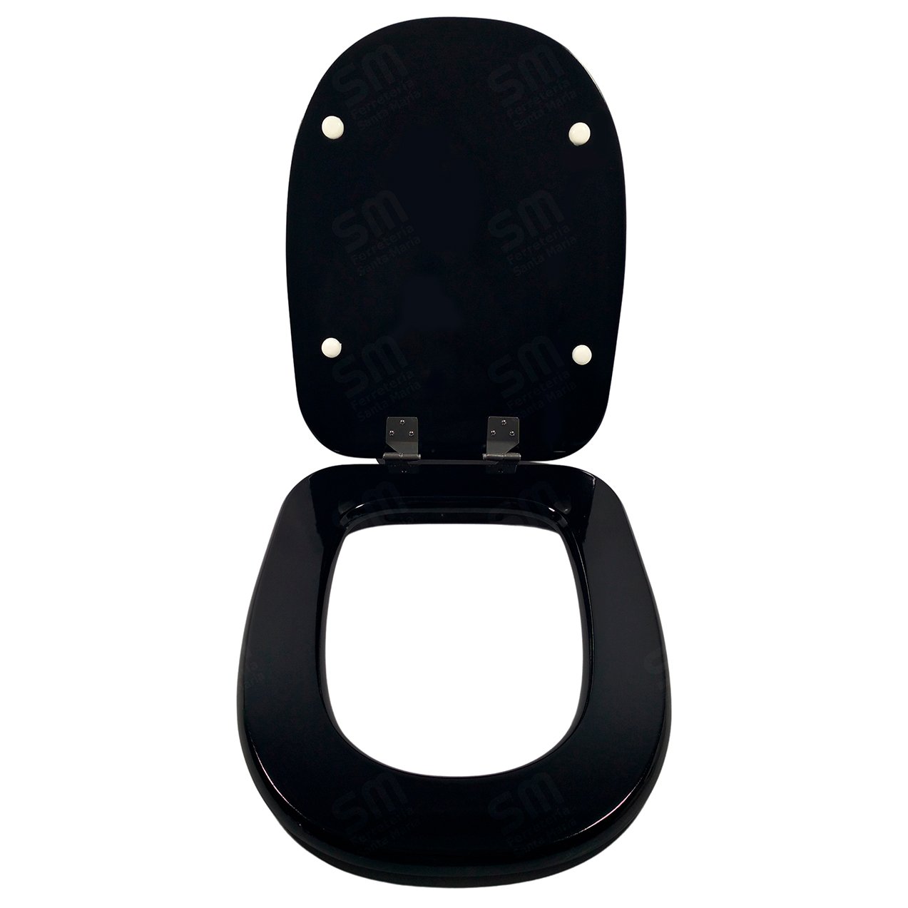 Asiento Fadas Negro para Inodoro Adriatico