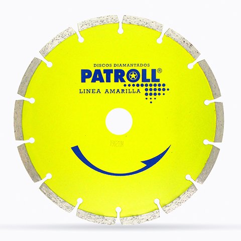 Disco Diamantado Segmentado 180mm 7 Patroll Amarilla Aliafor