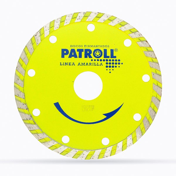 Disco Diamantado Turbo 115mm Patroll Amarilla Aliafor
