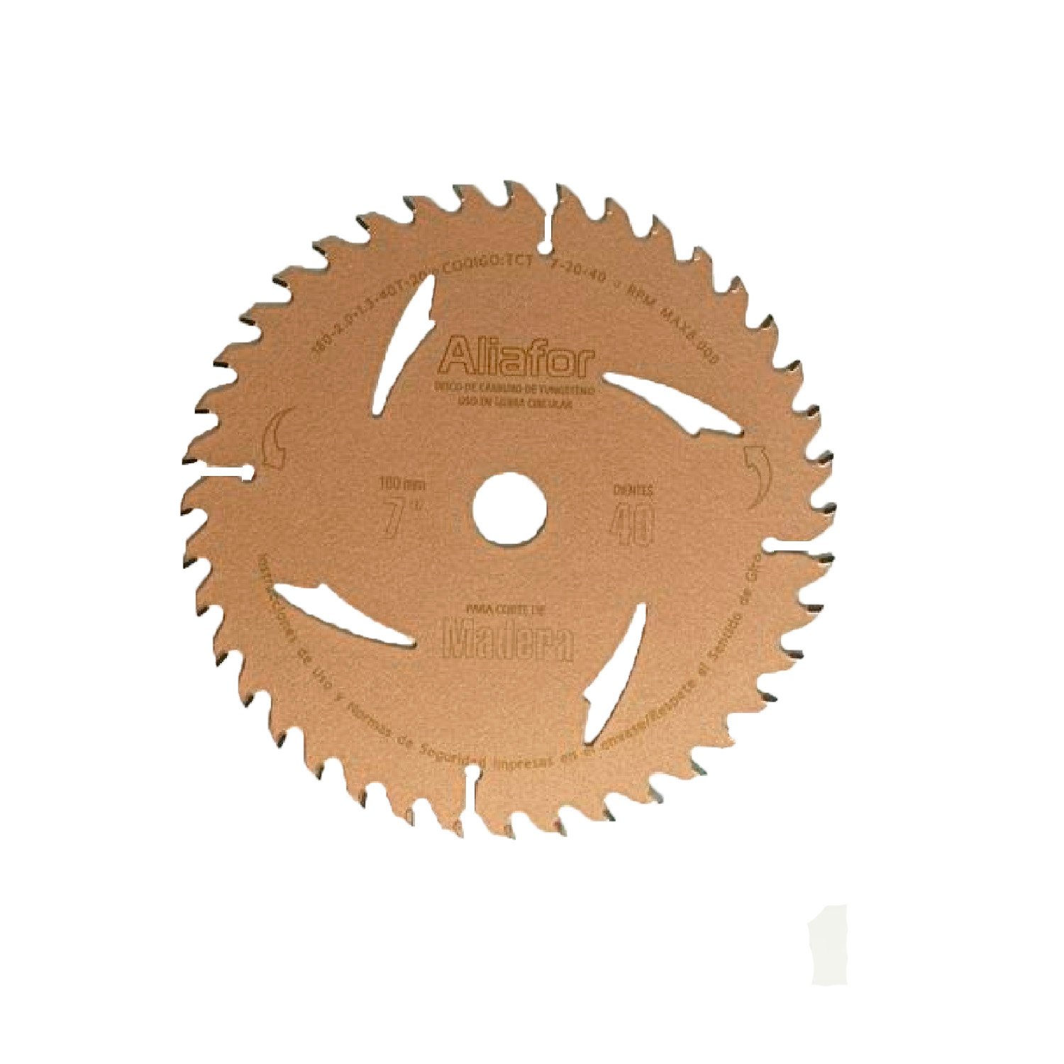 Disco P/ Madera 12pulg 300mm 40 Dientes Buje de 32 Aliafor