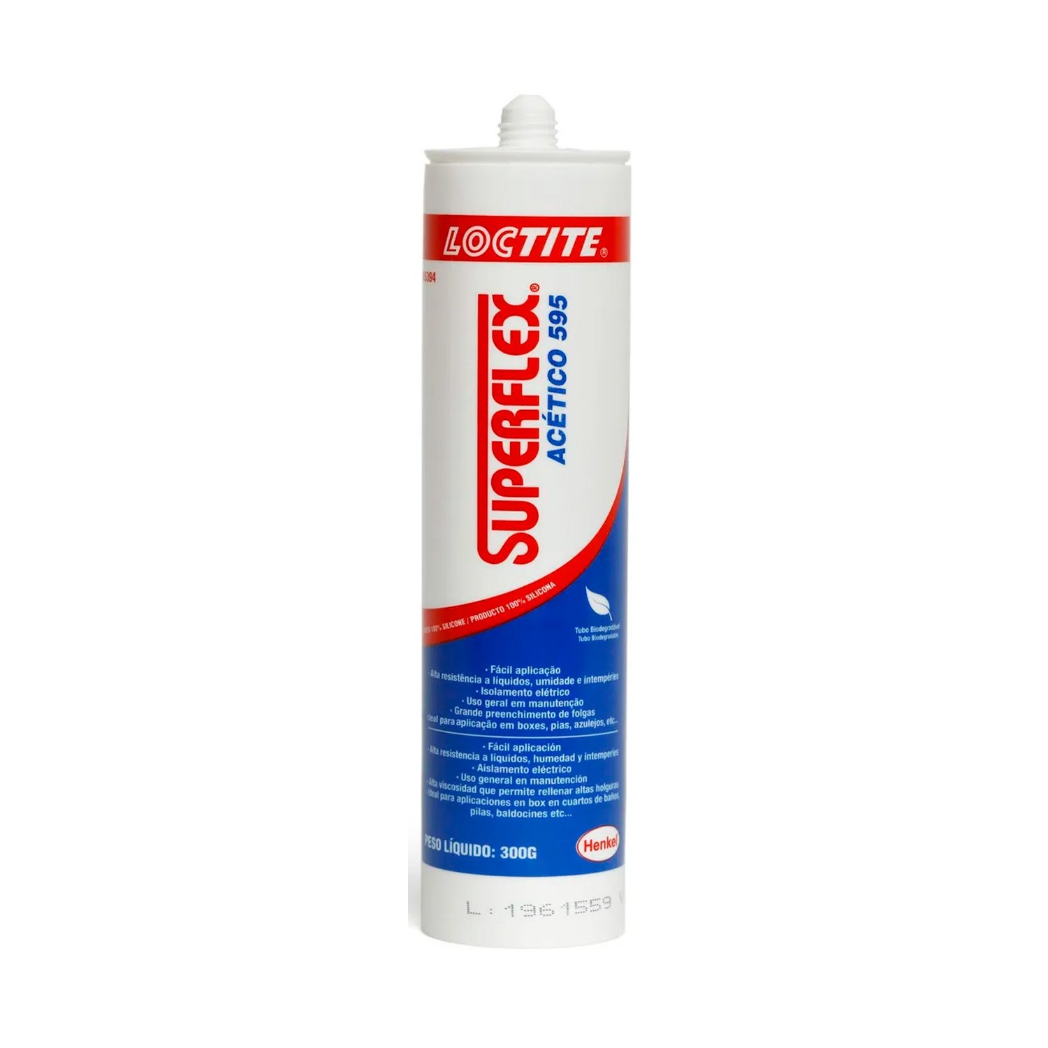 Silicona Acética Transparente Loctite Suplerflex X300g Si595