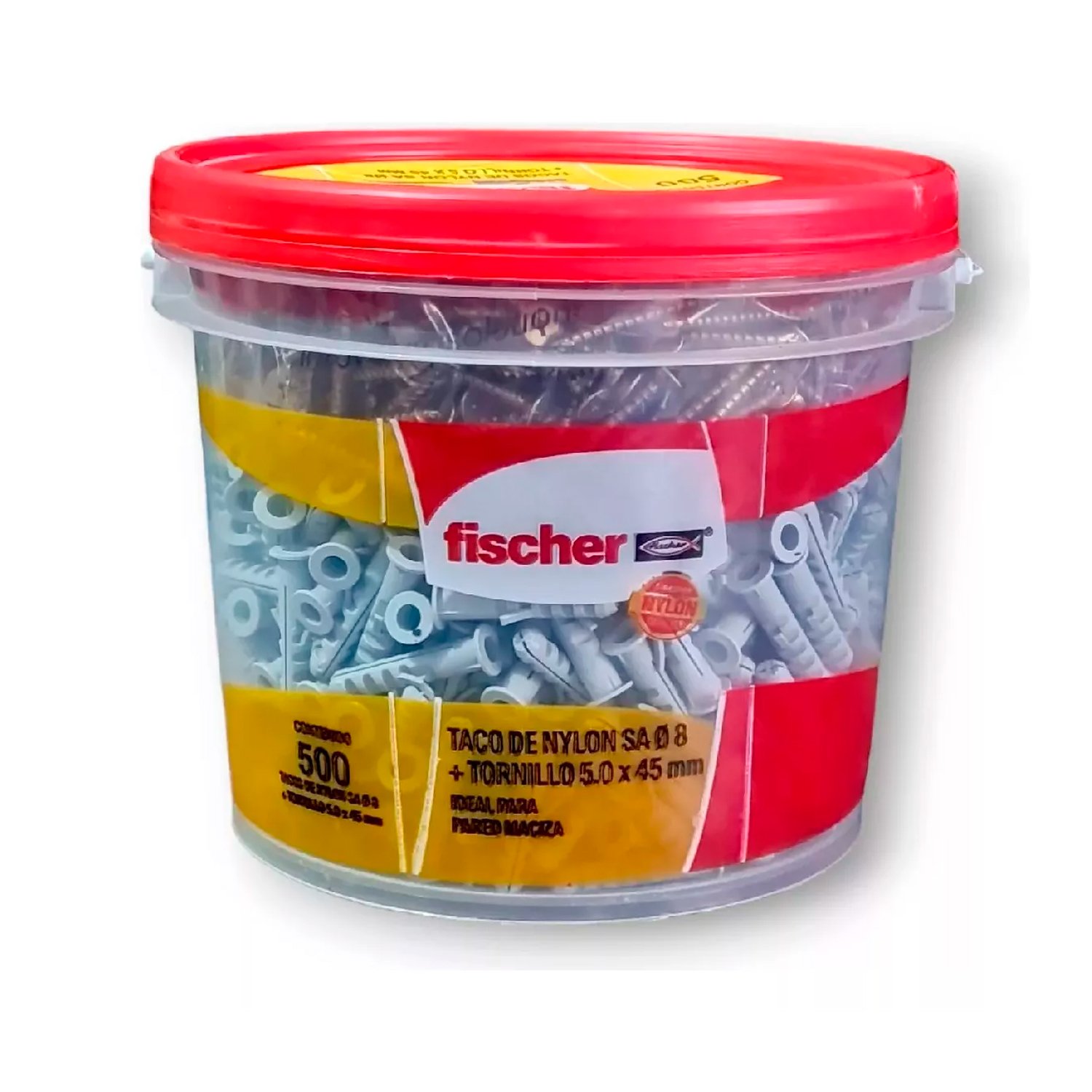 Balde X 500 Tarugo Sa8 + 500 Tornillo Tmf 5x45 Fischer