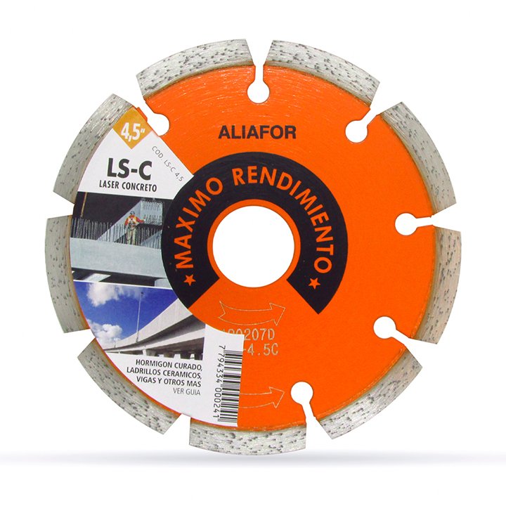 Disco Diamantado Laser Concreto 115mm Aliafor Ls-4.5