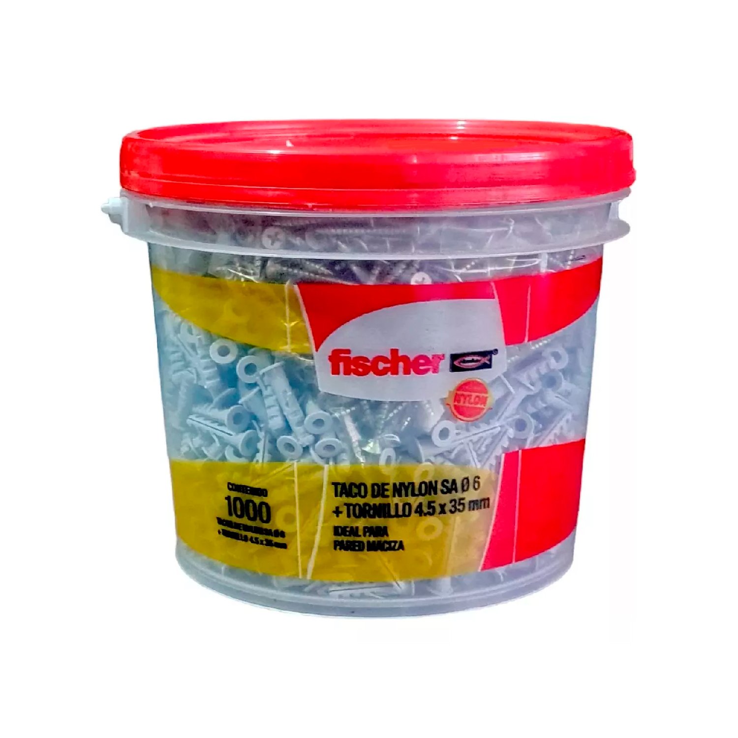 Balde X 1000 Tarugo Sa6 + 1000 Tornillo Tmf 4.5x35 Fischer