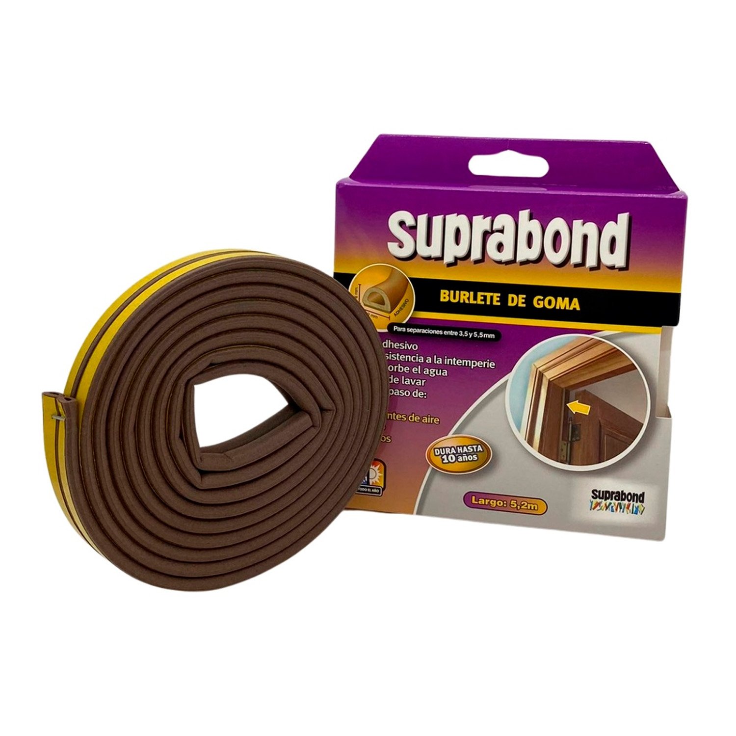 Burlete Perfil D Marron X5,2m Suprabond · foto 1
