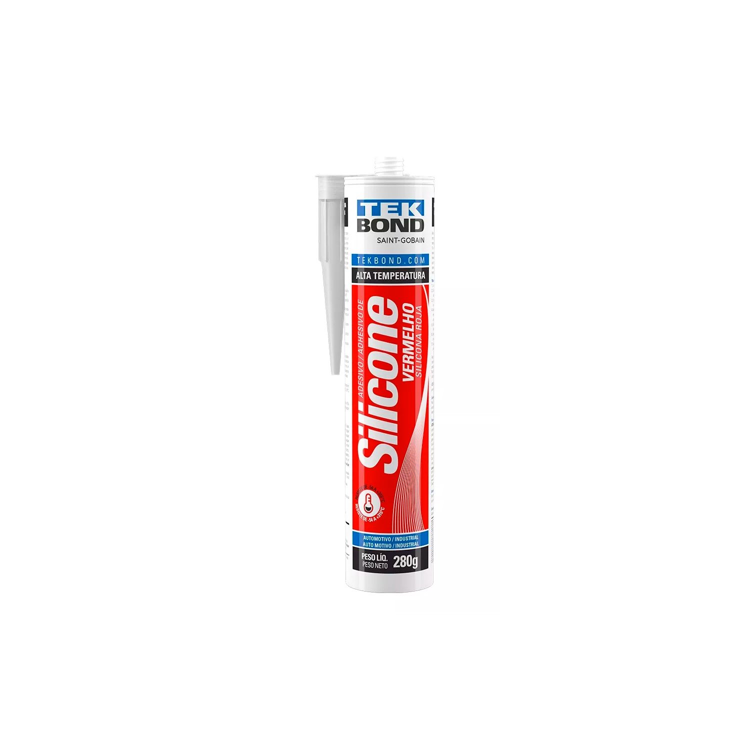Sellador Silicona Alta Temperatura X 280g Tekbond