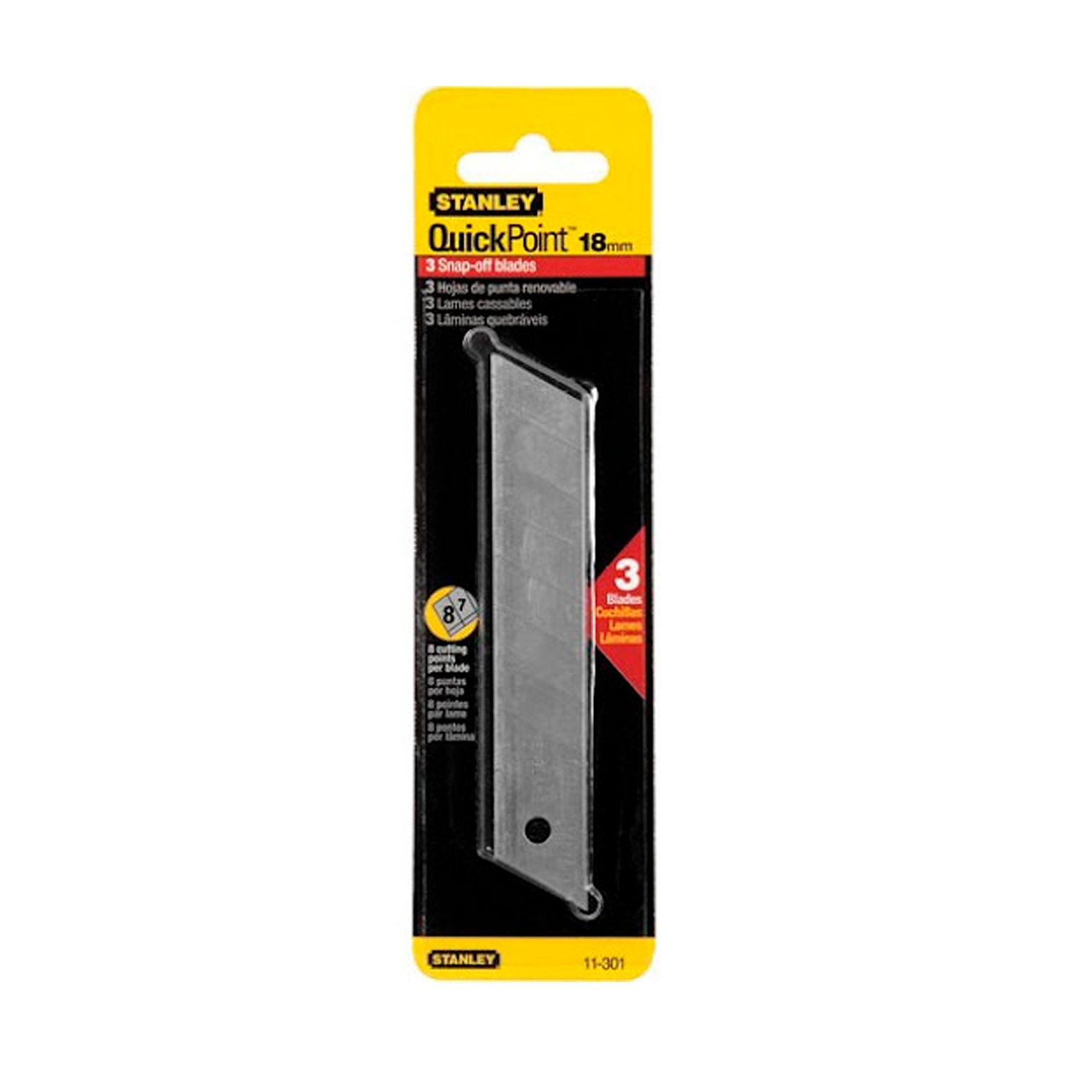 Repuesto Snapp-off X 3 Hojas 18mm P/ Cutter Stanley 11-301