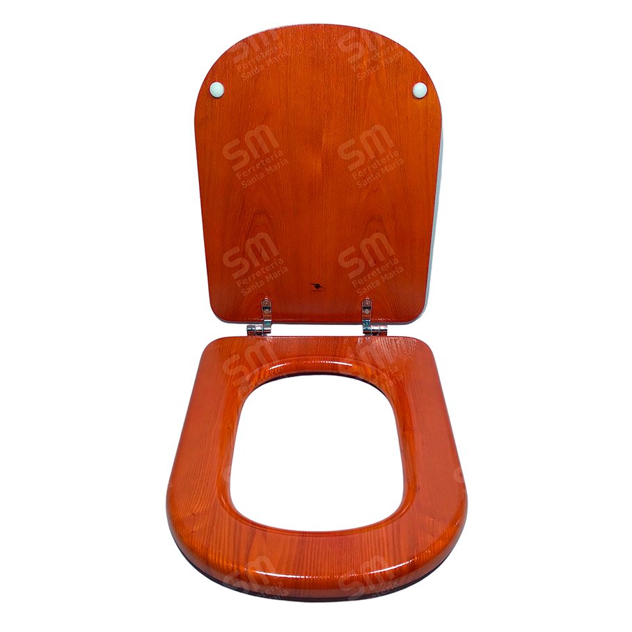Asiento Derpla Ba Enchapado en Cedro Natural para Inodoro Bari