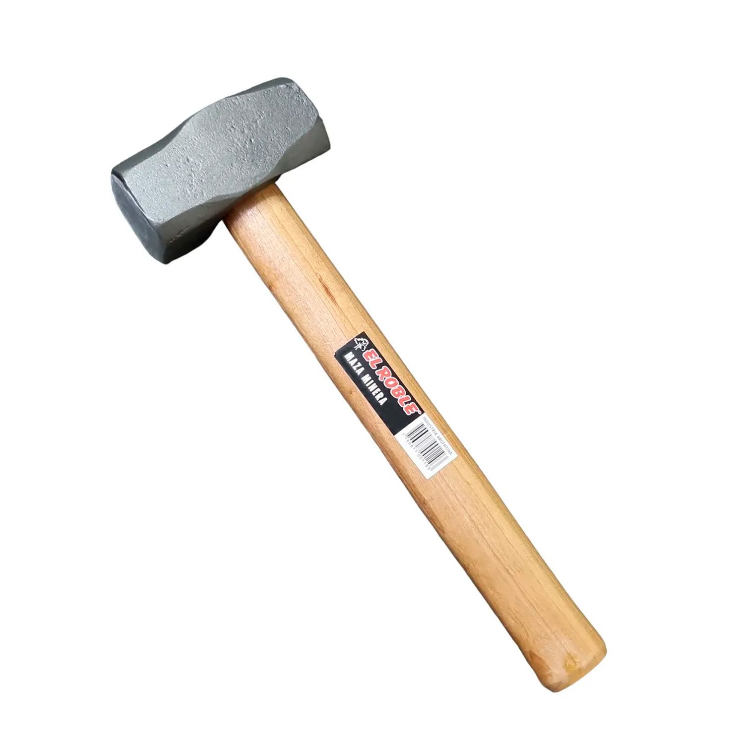 Maza Albañil Minera Acero Forjado 750gr el Roble Cabo Madera