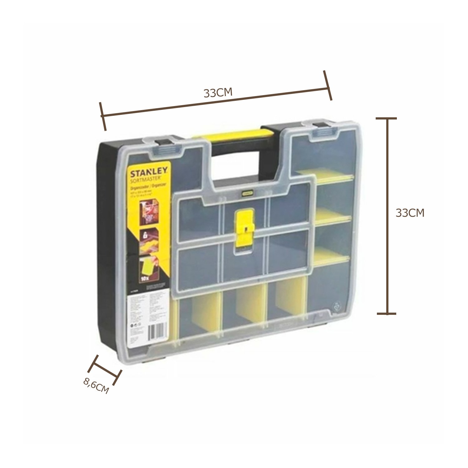 Caja Gavetero Organizador Stanley Sortmaster Stst14026 Negro/amarillo