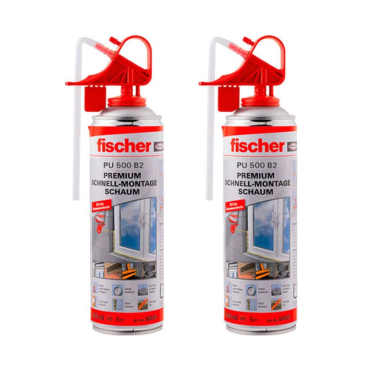 Espuma de Poliuretano Expandido Aerosol Fischer 500 Ml X 2 Unid