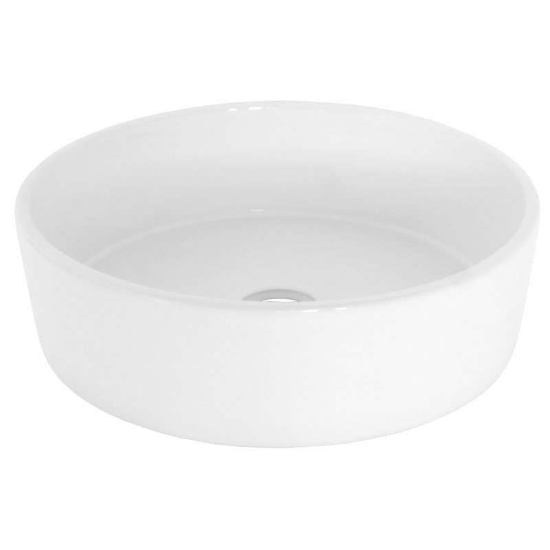 Bacha Apoyo Loza Redonda Franc Daccord Baño Blanca 30x9cm