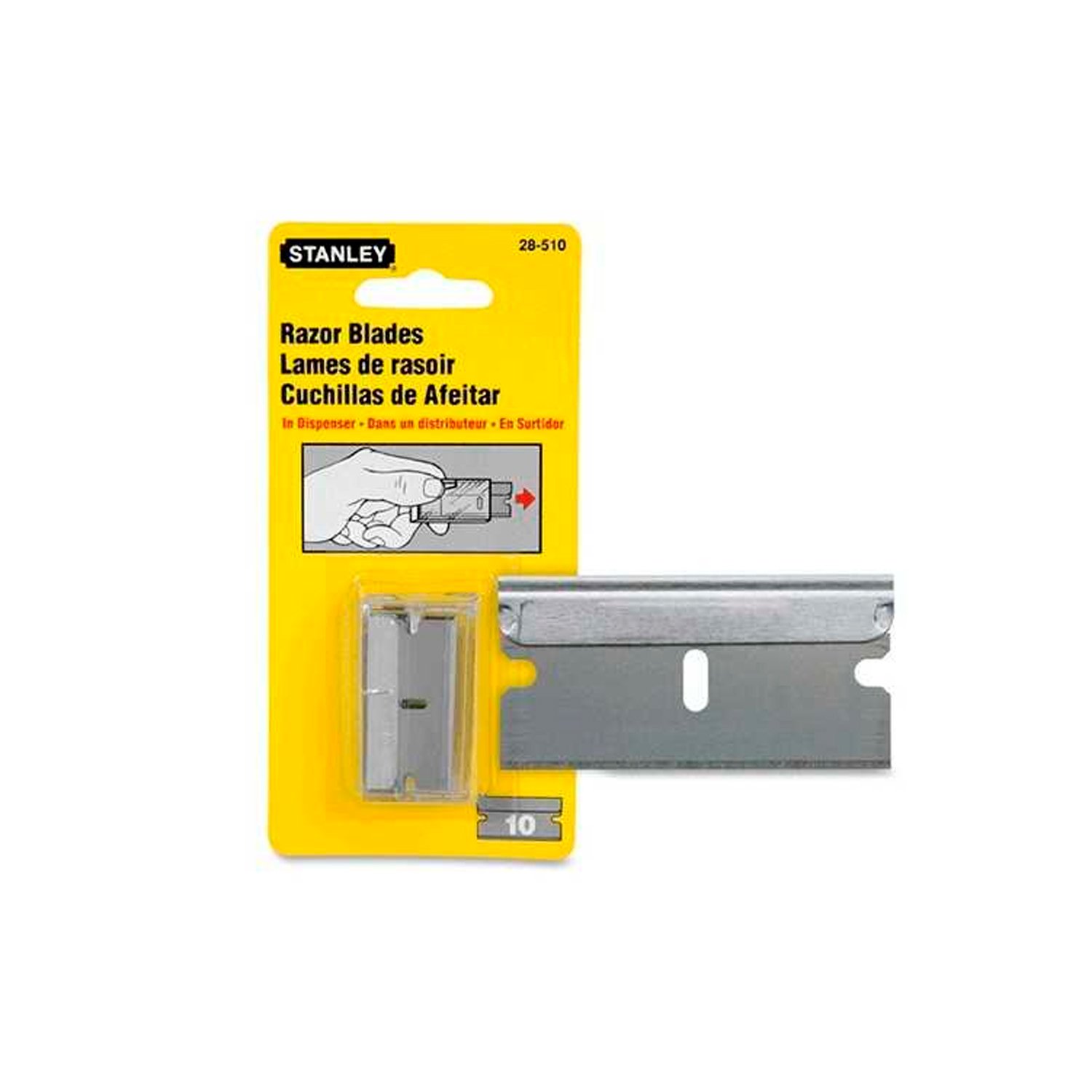 Repuesto X 10 Hojas P/ Cutter Raspador Stanley 28-510
