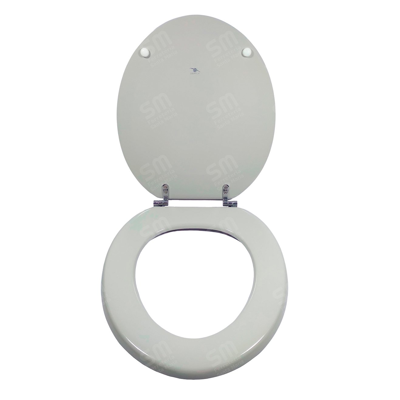 Asiento Derpla Fl Gris para Inodoro Florencia
