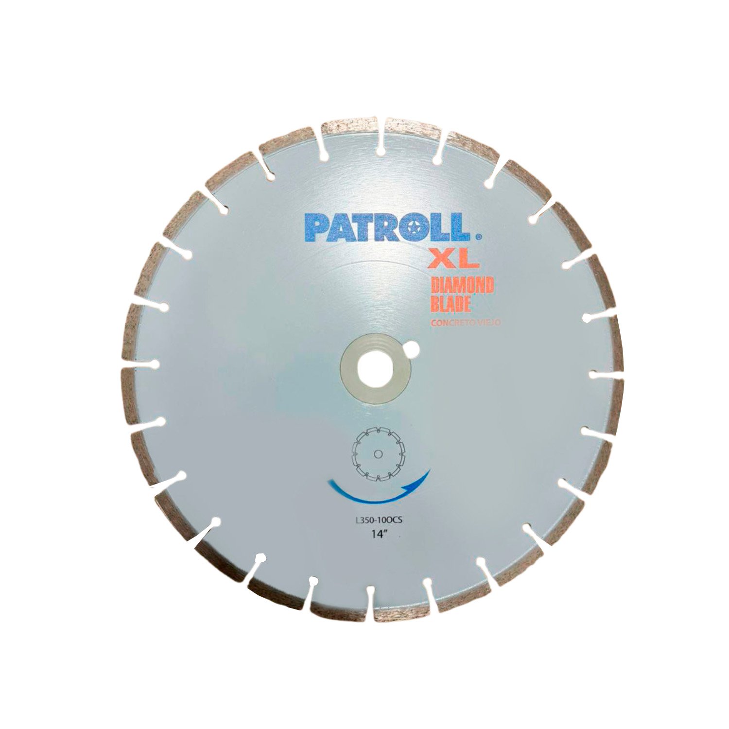 Disco P/ Concreto Viejo 14" Alt. 10mm Patroll
