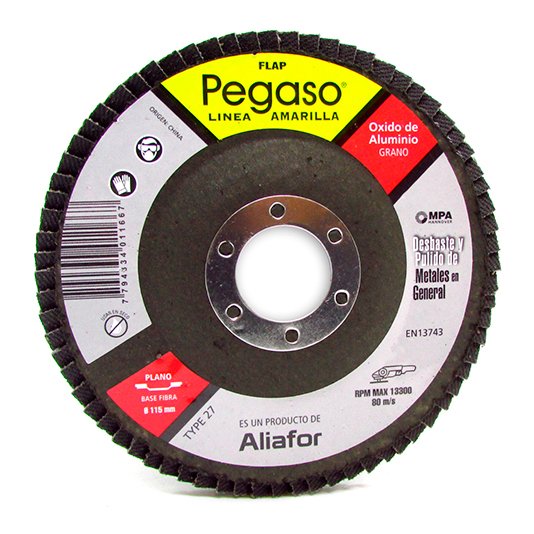 Disco Flap Pegaso Aliafor 115mm P/ Metal Gr 120