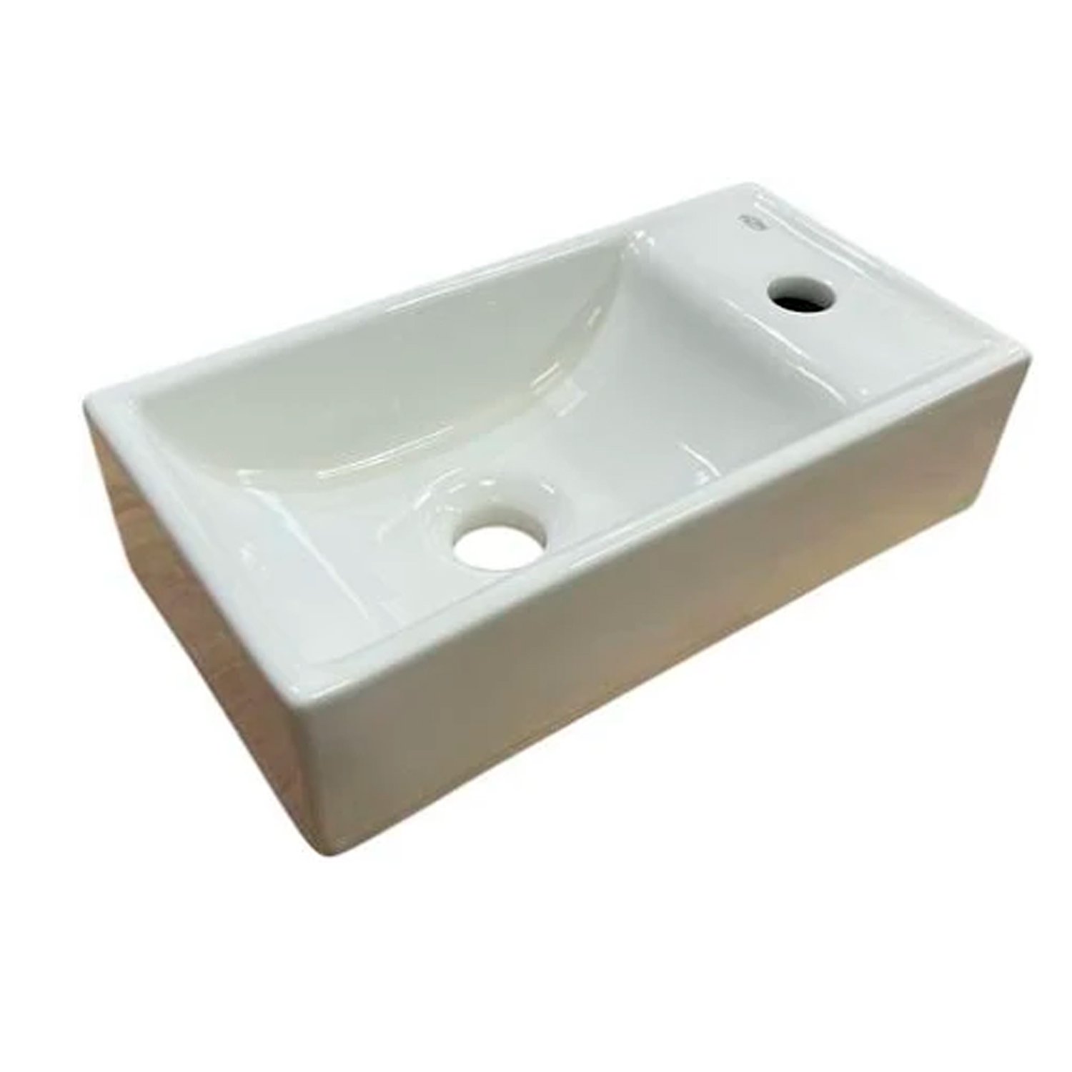 Bacha de Apoyo Rectangular Bilbao Porcelana Sanitaria Daccord
