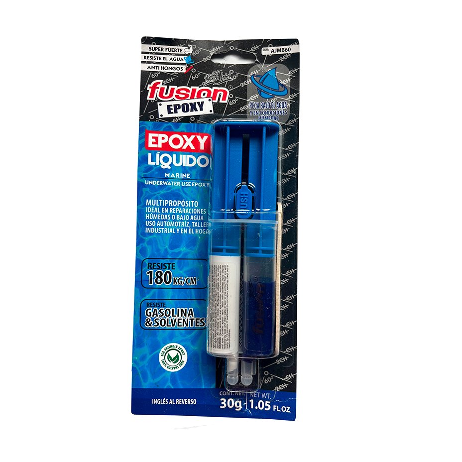 Adhesivo Epoxy Fusion Marine Bajo Agua 2 Componentes 30gr