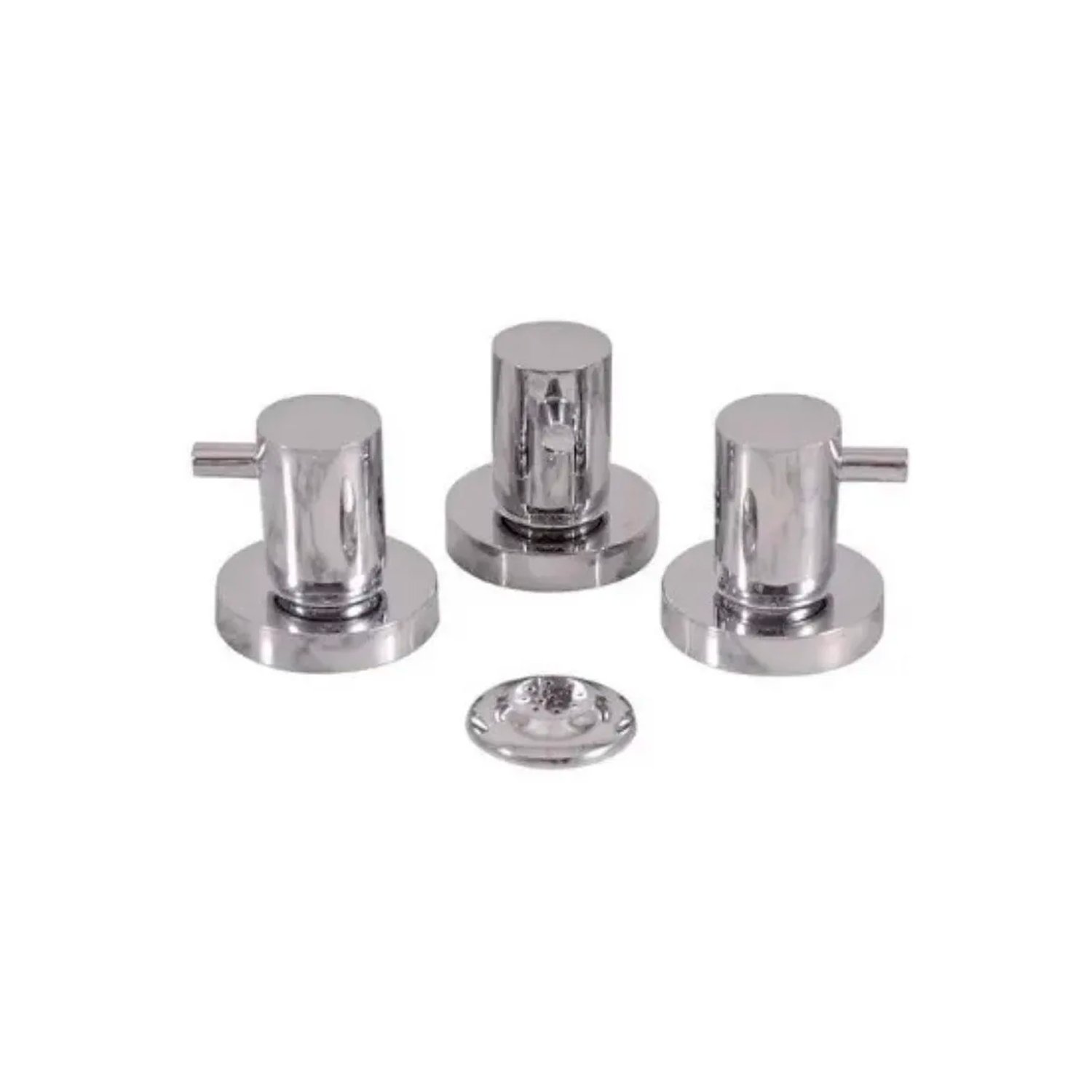 Griferia Bidet 3 Agujeros Cierre Ceramico Delta Bona Lever