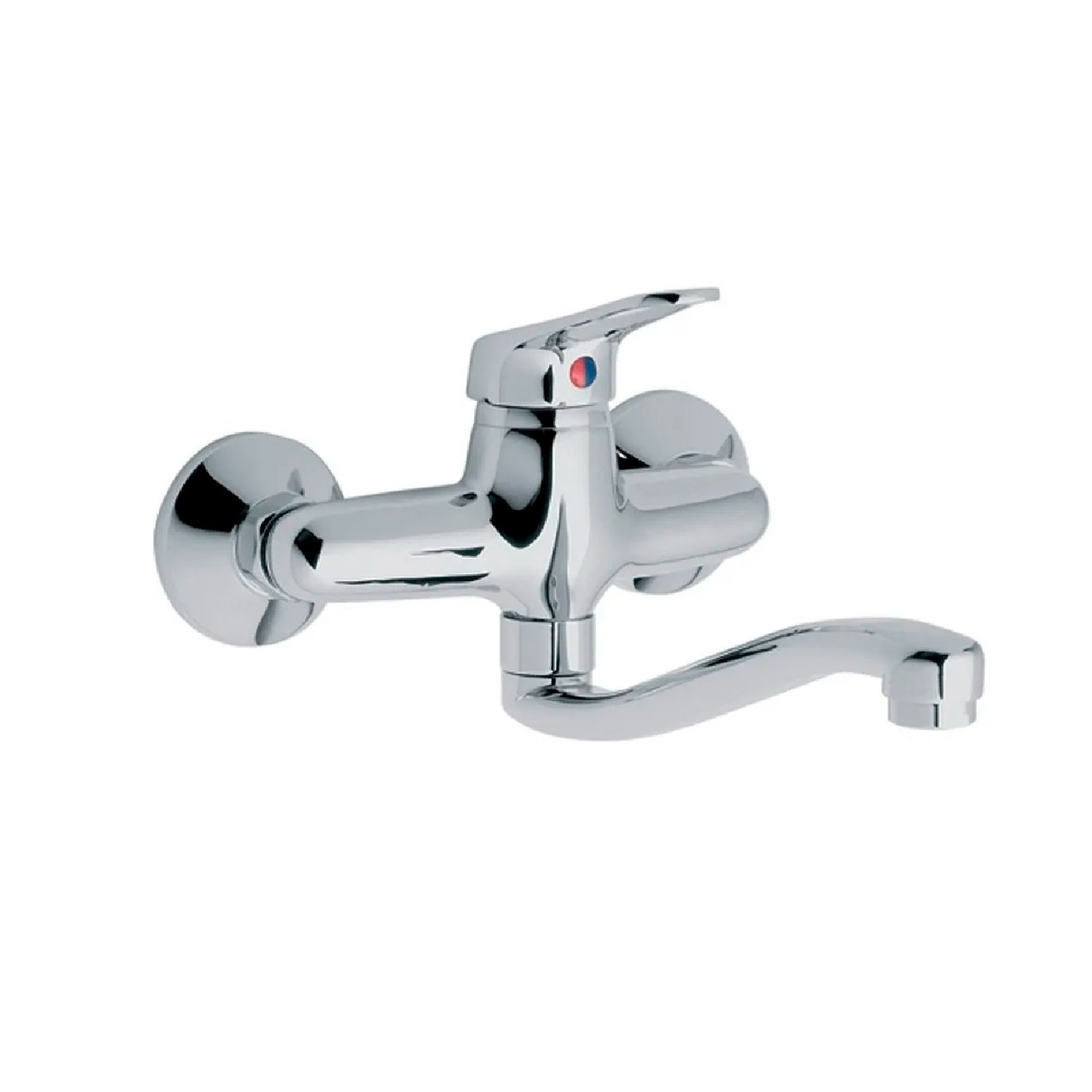 Griferia Cocina Monocomando Cromo P/pared Ext. Fv 406/b1