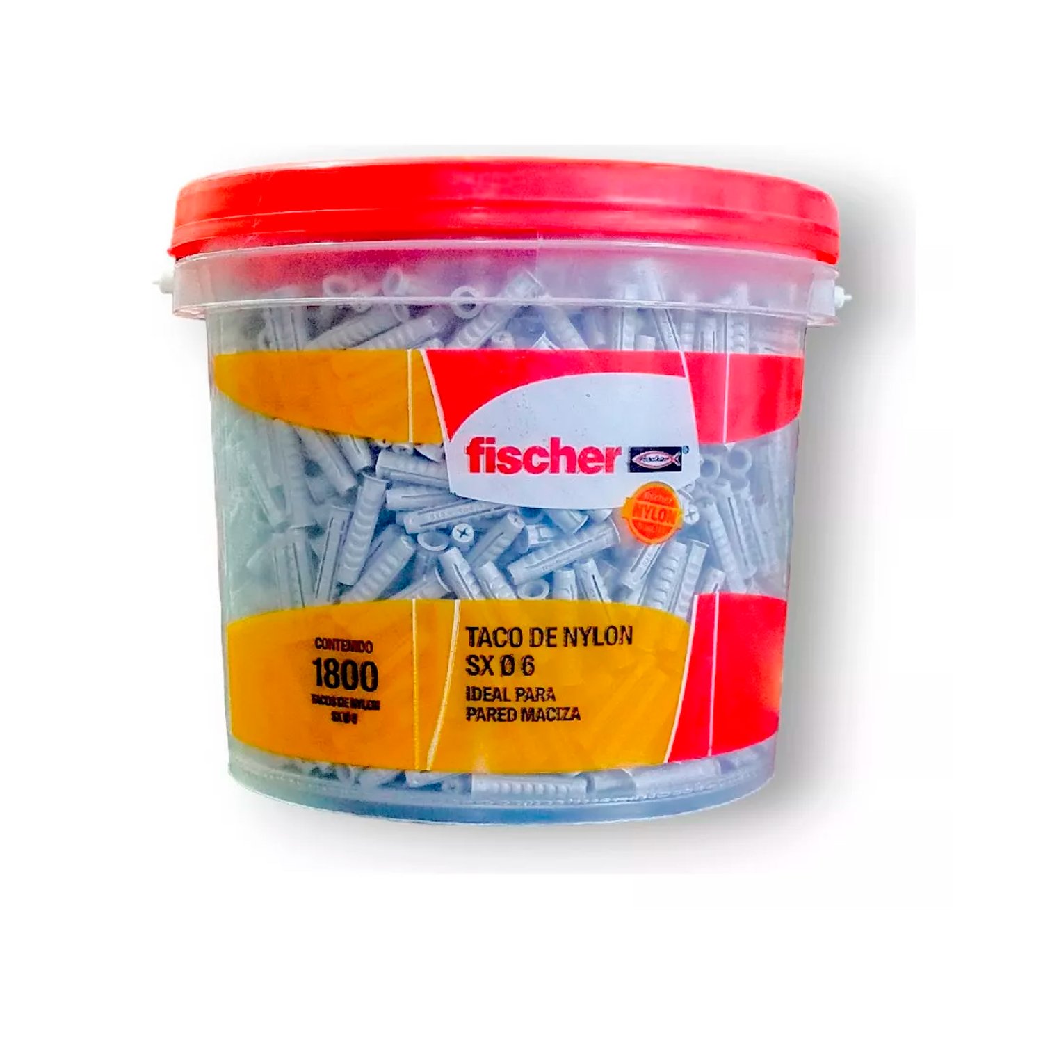 Tarugo Taco Fischer Sx6 Universal Balde X 1800 Unid 616283