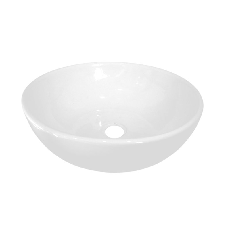 Bacha Apoyo Loza Redonda Sofy Daccord Baño Blanca 27,5x10cm