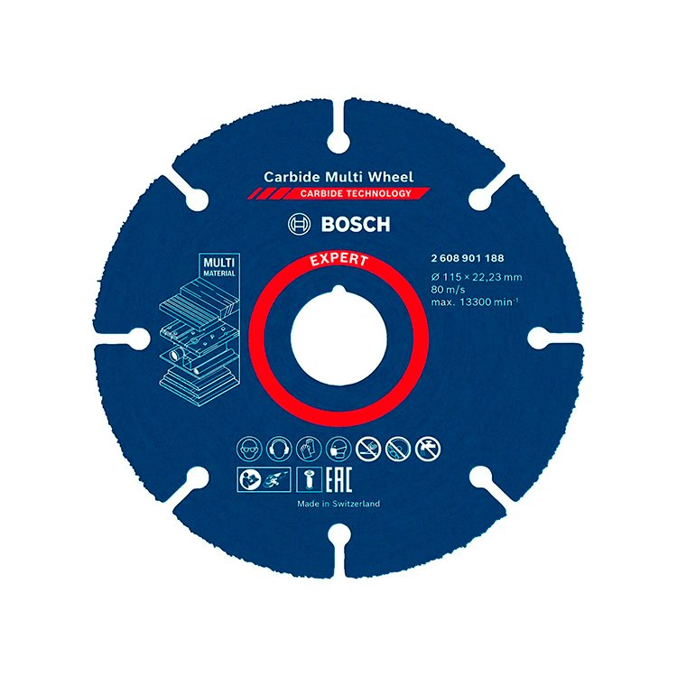 Disco de Corte Bosch Expert 115mm Multimaterial P/ Amoladora