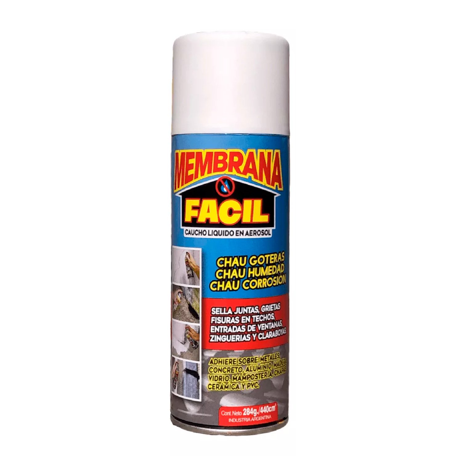 Membrana Fácil Blanca Aerosol Sellador de Caucho Liquido