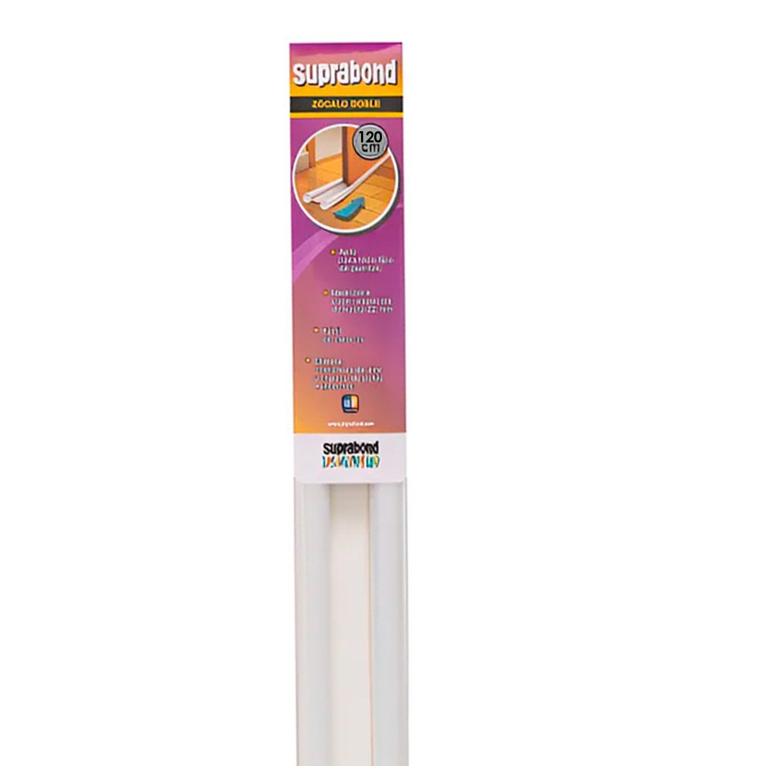 Zocalo Bajo Puerta Doble Blanco 120 Cm Suprabond · foto 1