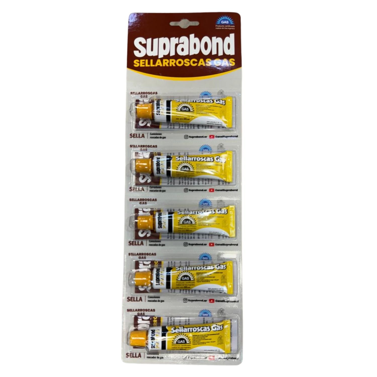 Sellarroscas para Gas 25ml Suprabond X5 Unid